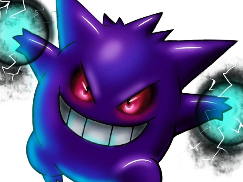 ectoplasma gengar gangar pokemon pkm jeu anime type spectre poison 1g kanto ombre