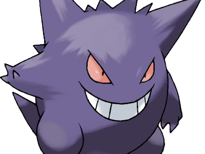 ectoplasma gengar gangar pokemon pkm jeu anime type spectre poison 1g kanto ombre