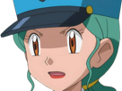 agent-jenny-junsar-pokemon-pkm-jeu-anime-waifu-femme-police-policiere-kalos-xy-cheveux-verts-yeux-marrons