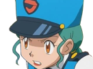 agent-jenny-junsar-pokemon-pkm-jeu-anime-waifu-femme-police-policiere-kalos-xy-cheveux-verts-yeux-marrons