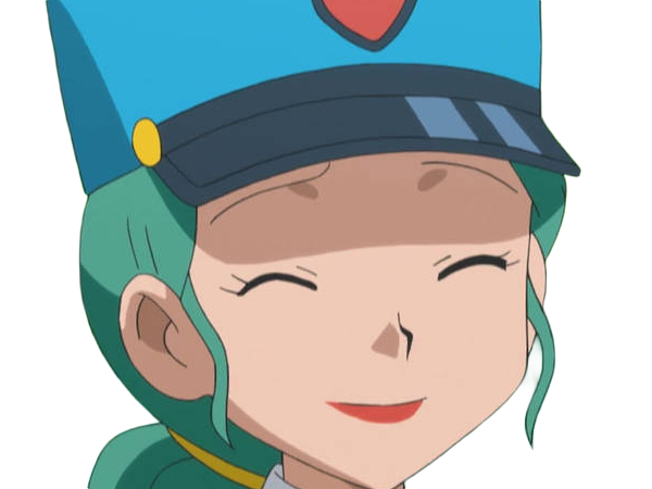 agent jenny junsar pokemon pkm jeu anime waifu femme police policiere kalos xy cheveux-verts yeux-marrons