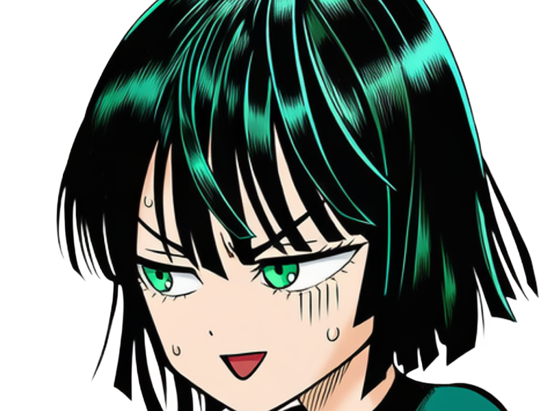 Sticker moupe miya fubuki opm one punch man manga anime waifu roxane blizzard infernal chibi par Dark-63