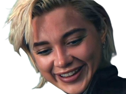 florence pugh yelena belova thunderbolts actrice britannique anglaise blonde cheveux courts yeux verts femme