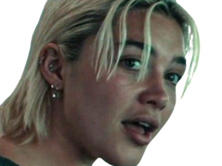 florence pugh yelena belova thunderbolts actrice britannique anglaise blonde cheveux courts yeux verts femme