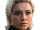 florence-pugh-yelena-belova-thunderbolts-actrice-britannique-anglaise-blonde-cheveux-courts-yeux-verts-femme