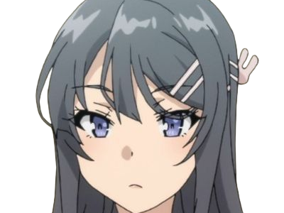 sakurajima mai seishun-buta-yarou aobuta anime manga waifu femme actrice lyceenne bunny girl cheveux-noirs yeux-violets