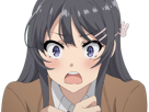 sakurajima-mai-seishun-buta-yarou-aobuta-anime-manga-waifu-femme-actrice-lyceenne-bunny-girl-cheveux-noirs-yeux-violets