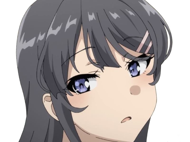 sakurajima mai seishun-buta-yarou aobuta anime manga waifu femme actrice lyceenne bunny girl cheveux-noirs yeux-violets