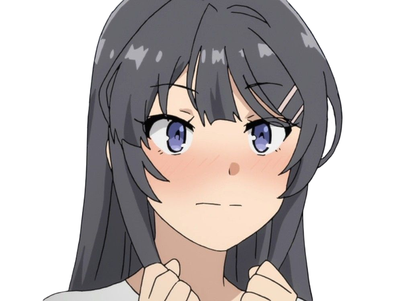 sakurajima mai seishun-buta-yarou aobuta anime manga waifu femme actrice lyceenne bunny girl cheveux-noirs yeux-violets