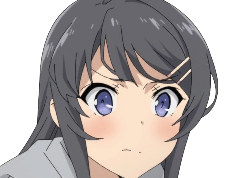 sakurajima mai seishun-buta-yarou aobuta anime manga waifu femme actrice lyceenne bunny girl cheveux-noirs yeux-violets