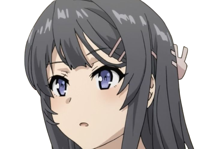sakurajima mai seishun-buta-yarou aobuta anime manga waifu femme actrice lyceenne bunny girl cheveux-noirs yeux-violets