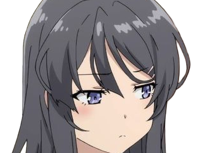 sakurajima mai seishun-buta-yarou aobuta anime manga waifu femme actrice lyceenne bunny girl cheveux-noirs yeux-violets