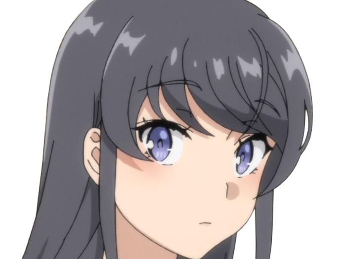 sakurajima mai seishun-buta-yarou aobuta anime manga waifu femme actrice lyceenne bunny girl cheveux-noirs yeux-violets