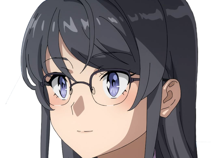 sakurajima mai seishun-buta-yarou aobuta anime manga waifu femme actrice lyceenne bunny girl cheveux-noirs yeux-violets