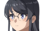 sakurajima-mai-seishun-buta-yarou-aobuta-anime-manga-waifu-femme-actrice-lyceenne-bunny-girl-cheveux-noirs-yeux-violets