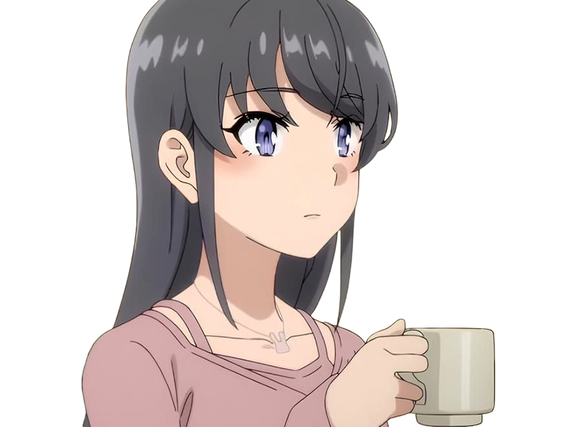sakurajima mai seishun-buta-yarou aobuta anime manga waifu femme actrice lyceenne bunny girl cheveux-noirs yeux-violets