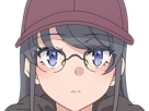 sakurajima-mai-seishun-buta-yarou-aobuta-anime-manga-waifu-femme-actrice-lyceenne-bunny-girl-cheveux-noirs-yeux-violets