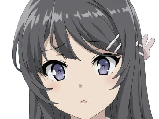 sakurajima mai seishun-buta-yarou aobuta anime manga waifu femme actrice lyceenne bunny girl cheveux-noirs yeux-violets