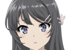 sakurajima-mai-seishun-buta-yarou-aobuta-anime-manga-waifu-femme-actrice-lyceenne-bunny-girl-cheveux-noirs-yeux-violets