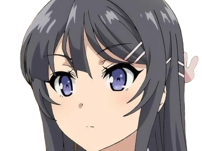 sakurajima mai seishun-buta-yarou aobuta anime manga waifu femme actrice lyceenne bunny girl cheveux-noirs yeux-violets
