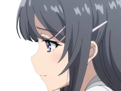 sakurajima mai seishun-buta-yarou aobuta anime manga waifu femme actrice lyceenne bunny girl cheveux-noirs yeux-violets