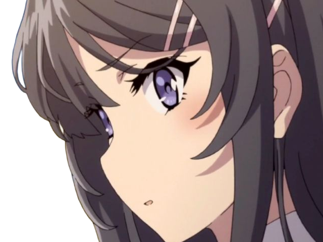 sakurajima mai seishun-buta-yarou aobuta anime manga waifu femme actrice lyceenne bunny girl cheveux-noirs yeux-violets