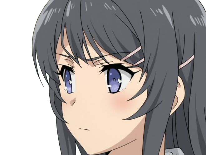 sakurajima mai seishun-buta-yarou aobuta anime manga waifu femme actrice lyceenne bunny girl cheveux-noirs yeux-violets