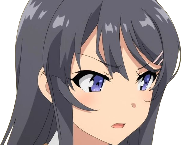sakurajima mai seishun-buta-yarou aobuta anime manga waifu femme actrice lyceenne bunny girl cheveux-noirs yeux-violets