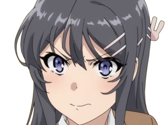 sakurajima mai seishun-buta-yarou aobuta anime manga waifu femme actrice lyceenne bunny girl cheveux-noirs yeux-violets