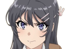 sakurajima-mai-seishun-buta-yarou-aobuta-anime-manga-waifu-femme-actrice-lyceenne-bunny-girl-cheveux-noirs-yeux-violets