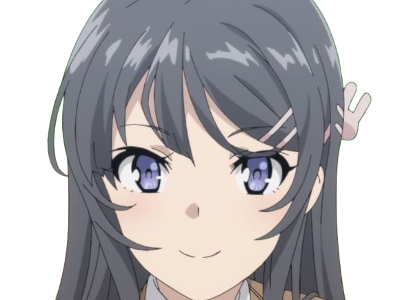 sakurajima mai seishun-buta-yarou aobuta anime manga waifu femme actrice lyceenne bunny girl cheveux-noirs yeux-violets