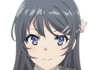 sakurajima-mai-seishun-buta-yarou-aobuta-anime-manga-waifu-femme-actrice-lyceenne-bunny-girl-cheveux-noirs-yeux-violets