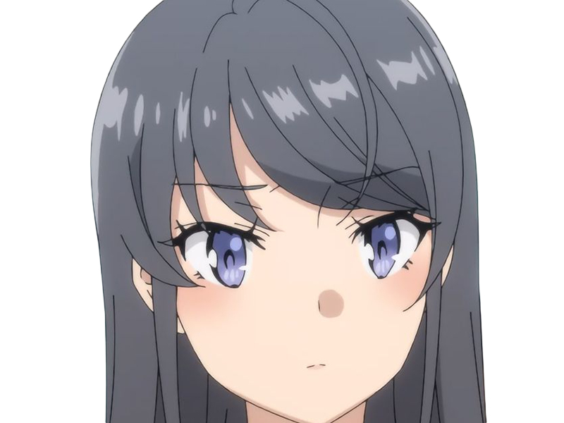 sakurajima mai seishun-buta-yarou aobuta anime manga waifu femme actrice lyceenne bunny girl cheveux-noirs yeux-violets