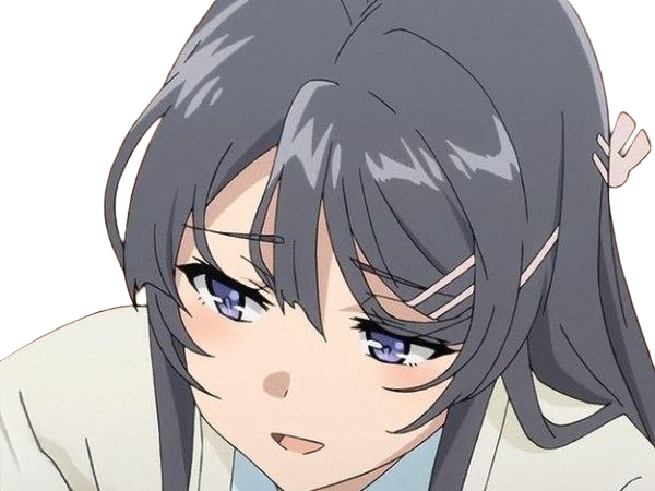 sakurajima mai seishun-buta-yarou aobuta anime manga waifu femme actrice lyceenne bunny girl cheveux-noirs yeux-violets