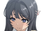 sakurajima-mai-seishun-buta-yarou-aobuta-anime-manga-waifu-femme-actrice-lyceenne-bunny-girl-cheveux-noirs-yeux-violets