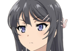 sakurajima-mai-seishun-buta-yarou-aobuta-anime-manga-waifu-femme-actrice-lyceenne-bunny-girl-cheveux-noirs-yeux-violets