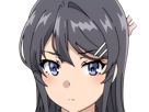 sakurajima-mai-seishun-buta-yarou-aobuta-anime-manga-waifu-femme-actrice-lyceenne-bunny-girl-cheveux-noirs-yeux-violets