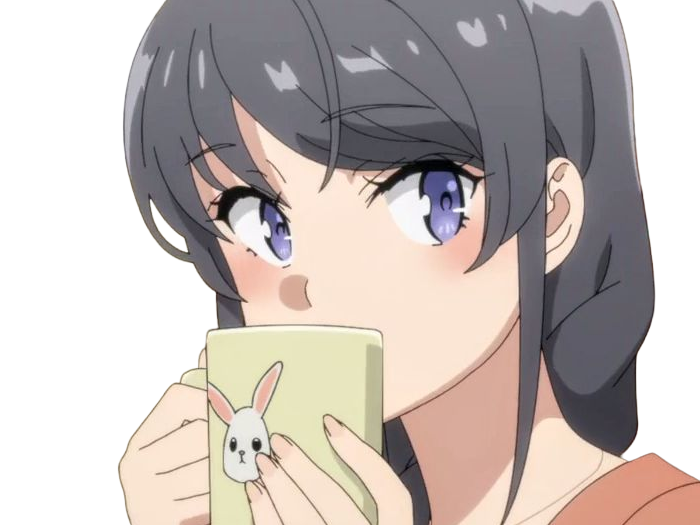 sakurajima mai seishun-buta-yarou aobuta anime manga waifu femme actrice lyceenne bunny girl cheveux-noirs yeux-violets