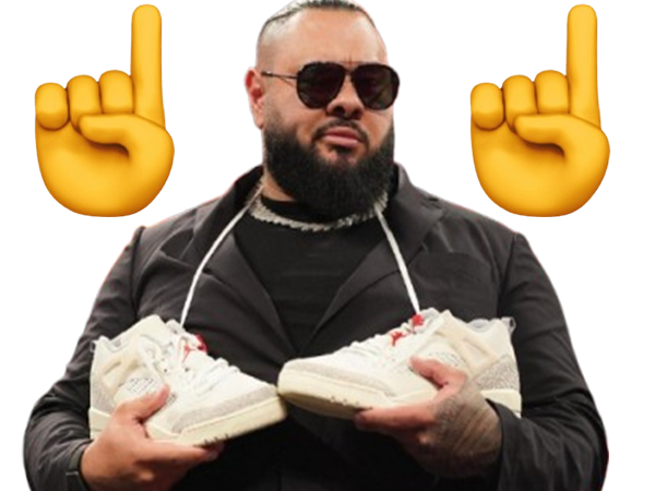 wwe catch bronson reed tribal thief doigt aknowledge voleur chaussure shoes vision basket leve alpha