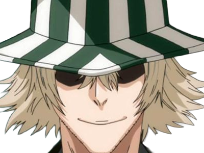 kisuke urahara bleach anime manga shinigami capitaine 12eme-division exile scientifique chapeau homme cheveux-blonds yeux-gris