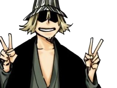 kisuke urahara bleach anime manga shinigami capitaine 12eme-division exile scientifique chapeau homme cheveux-blonds yeux-gris