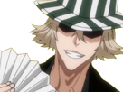 kisuke-urahara-bleach-anime-manga-shinigami-capitaine-12eme-division-exile-scientifique-chapeau-homme-cheveux-blonds-yeux-gris
