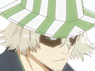 kisuke-urahara-bleach-anime-manga-shinigami-capitaine-12eme-division-exile-scientifique-chapeau-homme-cheveux-blonds-yeux-gris