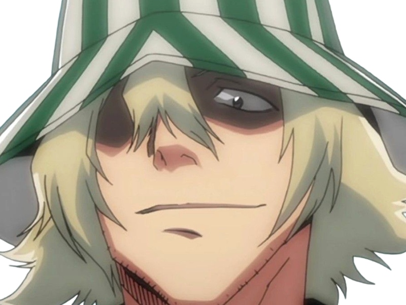 kisuke urahara bleach anime manga shinigami capitaine 12eme-division exile scientifique chapeau homme cheveux-blonds yeux-gris