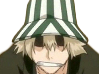 kisuke urahara bleach anime manga shinigami capitaine 12eme-division exile scientifique chapeau homme cheveux-blonds yeux-gris