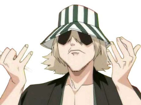 kisuke urahara bleach anime manga shinigami capitaine 12eme-division exile scientifique chapeau homme cheveux-blonds yeux-gris