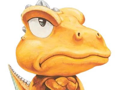 gon tekken tekken3 dino orange pascontent pas content fache