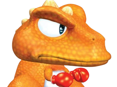 gon tekken tekken3 dino orange pascontent pas content fache boxe combat