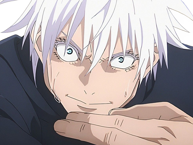 satoru gojo exorciste etudiant classe-s jujutsu kaisen jjk anime manga jeune homme prologue cheveux-blancs yeux-bleus