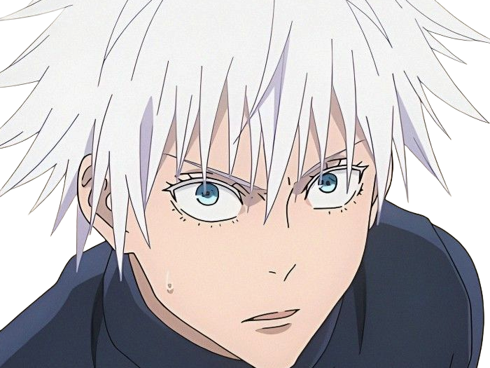 satoru gojo exorciste etudiant classe-s jujutsu kaisen jjk anime manga jeune homme prologue cheveux-blancs yeux-bleus